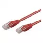 Wentronic Goobay CAT 5e Patch Laidas, U/UTP, Raudonas, 0,5 m - CCA vario mišinys (68339)
