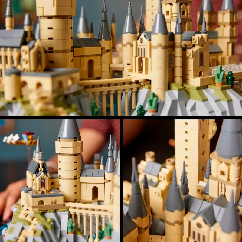 LEGO 76419 Haris Poteris Hogvartso pilis ir teritorija – didelis suaugusiems skirtas rinkinys su ikoniškomis vietomis: Didžiąja sale, Paslapčių kambariu ir kt.