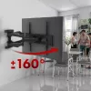Sieninis TV laikiklis MACLEAN MC-781 66–177,8 cm (26–70 colių) ekranams, pakreipimas -12–2°, VESA 100x100–400x400, maks. apkrova 45 kg, juodas