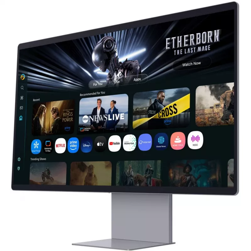 Samsung M90SF monitorius 81,3 cm (32 col.) 3840 x 2160 pikselių 4K Ultra HD OLED sidabrinis