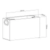 Organizatorius MACLEAN MC-479 universali dėžė 367×150×220 mm, keliamoji galia 8 kg