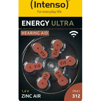 Intenso A312 Energy klausos aparato baterija 6 vnt. lizdinėje pakuotėje - 148 mAh vienkartinė baterija 312 cinko-anglies (7504436)