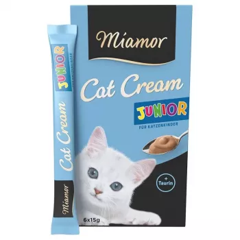 MIAMOR Cat Cream Junior – skanėstai katėms – 6 x 15g