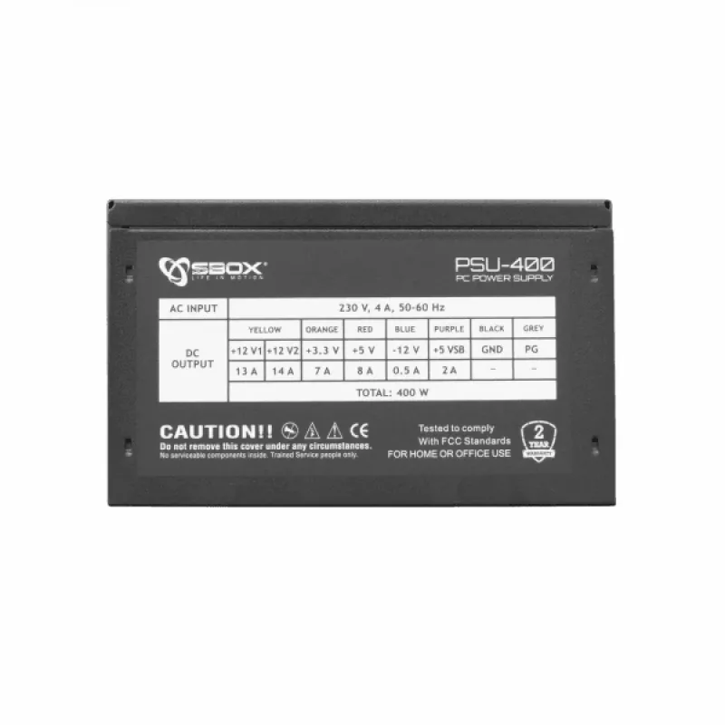 Sbox PSU-400/ATX-400W maitinimo blokas