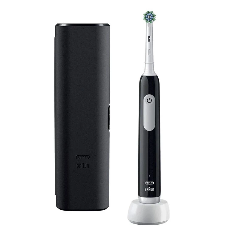 Oral-B PRO Series 1 suaugusiųjų besisukantis-osciliuojantis dantų šepetėlis juodas