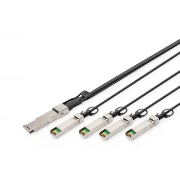 Digitus 40G QSFP+ į 4xSFP+ tiesioginio prijungimo kabelis 3m