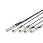 Digitus 40G QSFP+ į 4xSFP+ tiesioginio prijungimo kabelis 3m