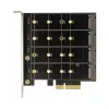 DeLOCK 89888 vidinė PCIe sąsajos plokštė su 4 M.2 lizdais SATA diskams