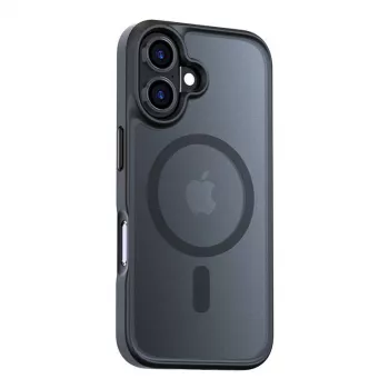 Apsauginis dėklas Torras Guardian Magnetic Series, skirtas iPhone 16 Plus – juodas, magnetinis tvirtinimas, plonas profilis