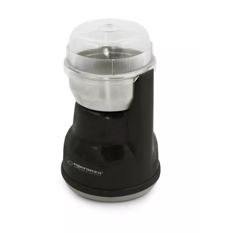 Kavos malūnėlis su peiliukais ESPERANZA EKC002K — 160 W, 50 g talpa, reguliuojamas smulkumas, juodas
