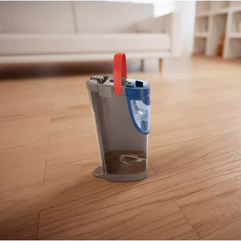 Valymo šluota VILEDA Microfibre 1200 ml šlapiam valymui, 360° besisukanti galvutė, 140,5 cm kotas, nuimama skalbiama galvutė