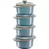 Staub Mini Cocotte Round, 4 vnt. - 200 ml, Antikinis Turkis