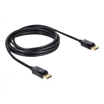 DisplayPort kabelis DeLOCK 82424 3m Kištukas-Kištukas Auksuotas Juodas