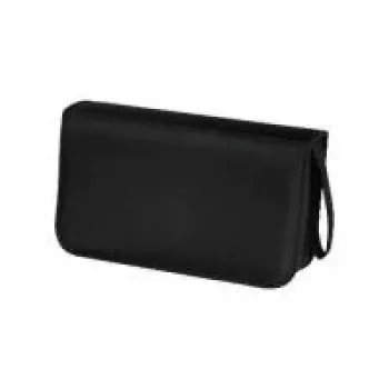 Hama CD Wallet Nylon 80, juoda 80 diskų