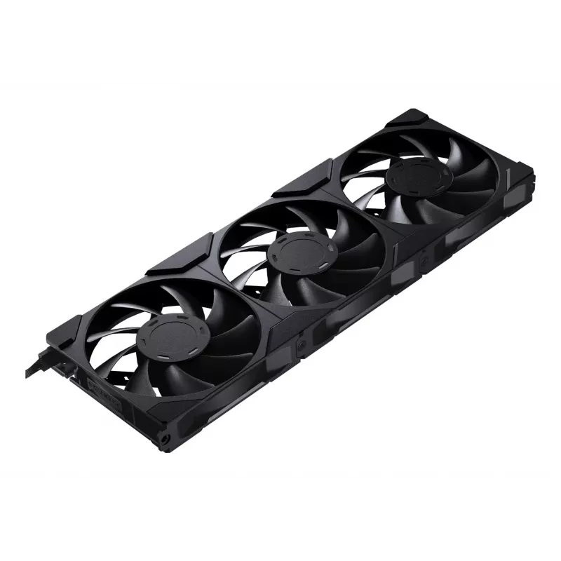 Phanteks M25G2-120 120mm juodi korpuso ventiliatoriai (3 vnt. rinkinys)