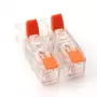 Hismart EL240494 universalūs kištukiniai laidų jungtys 2x2, 0,2-4,0 mm², 32A / 450V, 20 vnt.