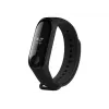 Silicinė apyrankė FIXED, skirta Xiaomi Mi Band 3/4 — juoda, keičiama, lanksti, patvari