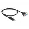 DeLOCK USB 2.0 į RS-232 adapteris su FTDI mikroschema, 50 cm, juodas