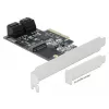 DeLOCK 90396 Vidinė PCIe sąsajos plokštė su 4 SATA prievadais ir M.2 lizdu