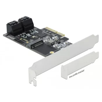 DeLOCK 90396 Vidinė PCIe sąsajos plokštė su 4 SATA prievadais ir M.2 lizdu