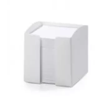 Durable TREND Square White bloknotų dėklas 105x100x100 mm