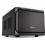 Sharkoon QB One juodas - Mini ITX korpusas, Mini-ITX, 3,5 inch/2,5 inch diskams, USB 3.0