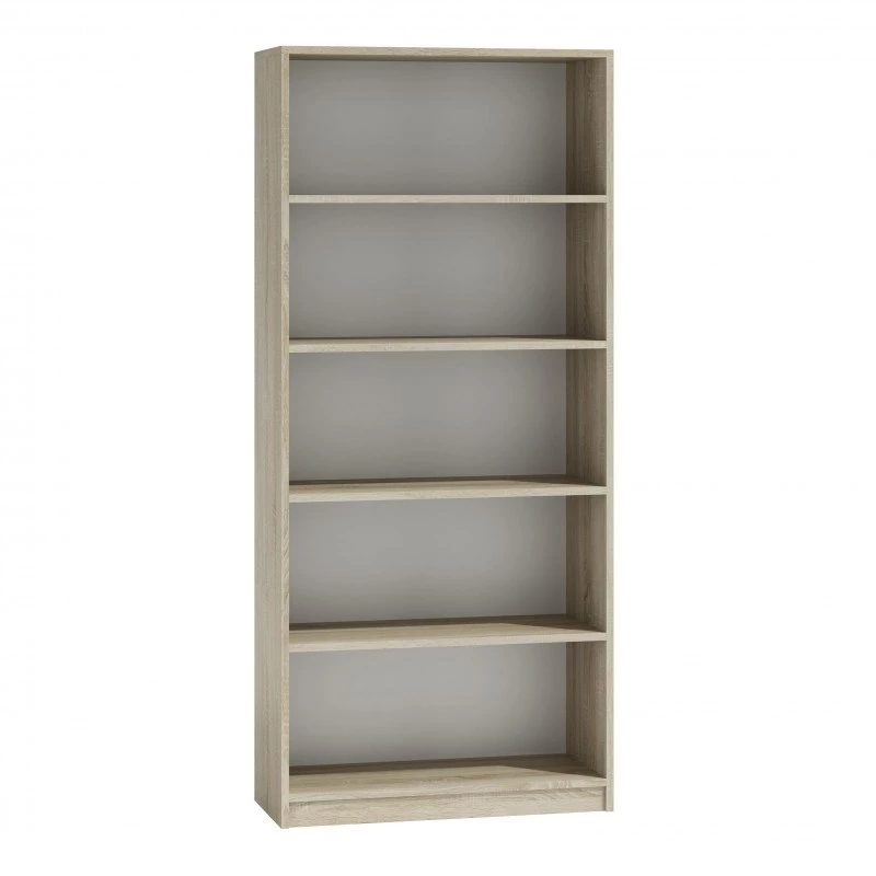 Biuro spinta knygoms Top e shop R80 SONOMA, ąžuolo spalva, 5 lentynos, 800×300×1820 mm