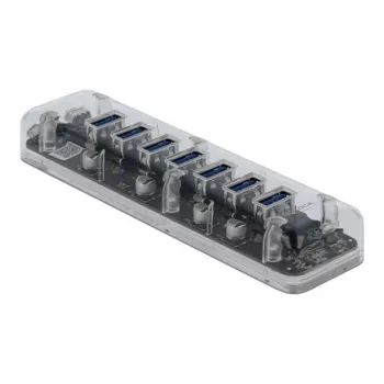 USB šakotuvas DeLOCK 64088 Skaidrus USB 3.2 Gen 1 Micro-B