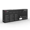 Mechaninė žaidimų klaviatūra SAVIO BLACKOUT X2 PEACH — 61 klavišų 60% QWERTY, RGB LED, hot-swap, USB Type-A/Type-C, atjungiamas kabelis