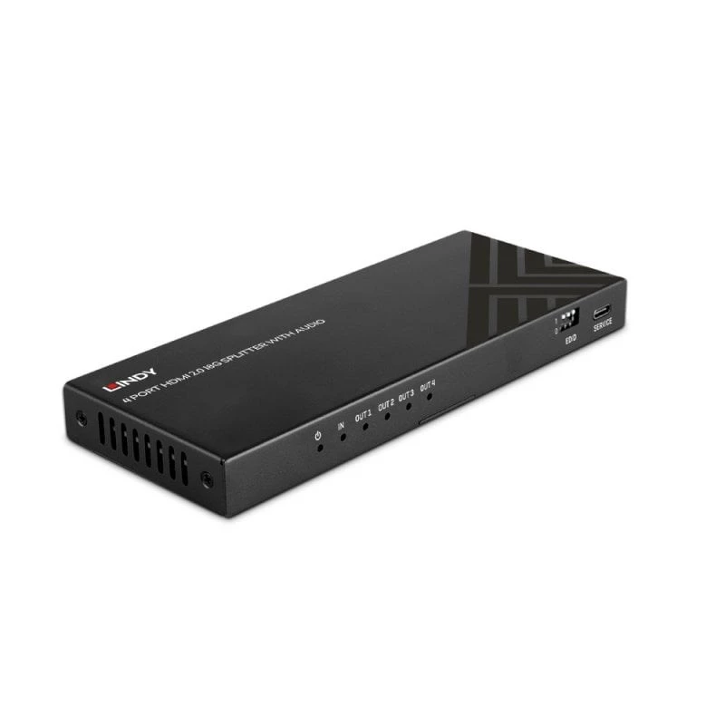 Lindy 38535 4 prievadų HDMI šakotuvas su garsu, 8K60