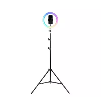 Havit ST7026 trikojis su RGB šviesos žiedu juodas 3 kojos maks. aukštis 2,1 m