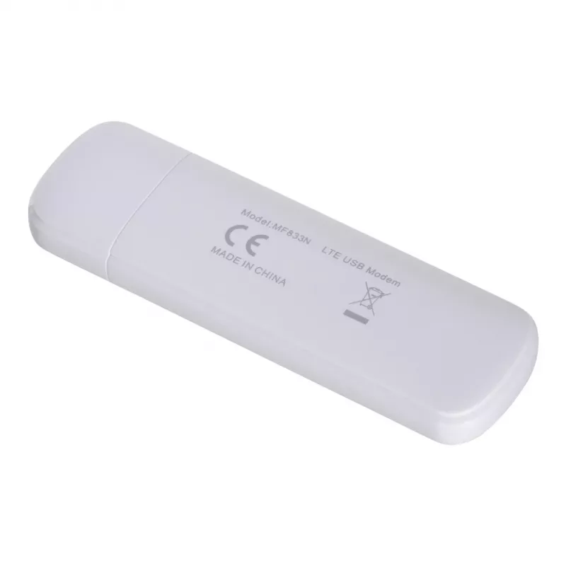 USB korinis modemas ZTE MF833N, 4G LTE iki 150 Mbps, HSUPA/2G, microSD lizdas, baltas