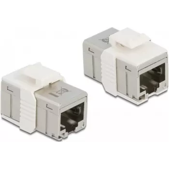 DeLOCK 86012 – Tinklo mova RJ-45 (M) į RJ-45 (M) – STP – CAT 6a – Keystone lizdas