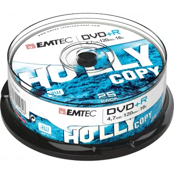 Optinis diskas DVD+R EMTEC ECOVPR472516CB 4.7 GB 16x, verpstė 25 vnt.