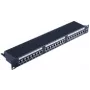Patch Panel S-Conn BS75065 24 prievadų, Cat6, juodas, 19 colių