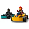 Konstrukcinis žaislas LEGO 60400 City Go-Karts su lenktynininkais – rinkinys su minifigūrėlėmis ir transporto priemonėmis