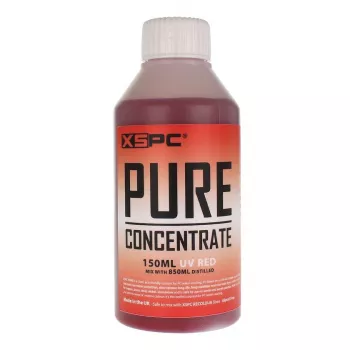 Aušinimo koncentratas XSPC Pure 150 ml – raudonas UV spinduliams atsparus priedas skysčių aušinimo sistemoms