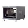 Stovo lentyna TECHLY 367652 kabelių tvarkytuvas su 3M lipniu montavimu, plienas, 550×550×410 mm, juoda