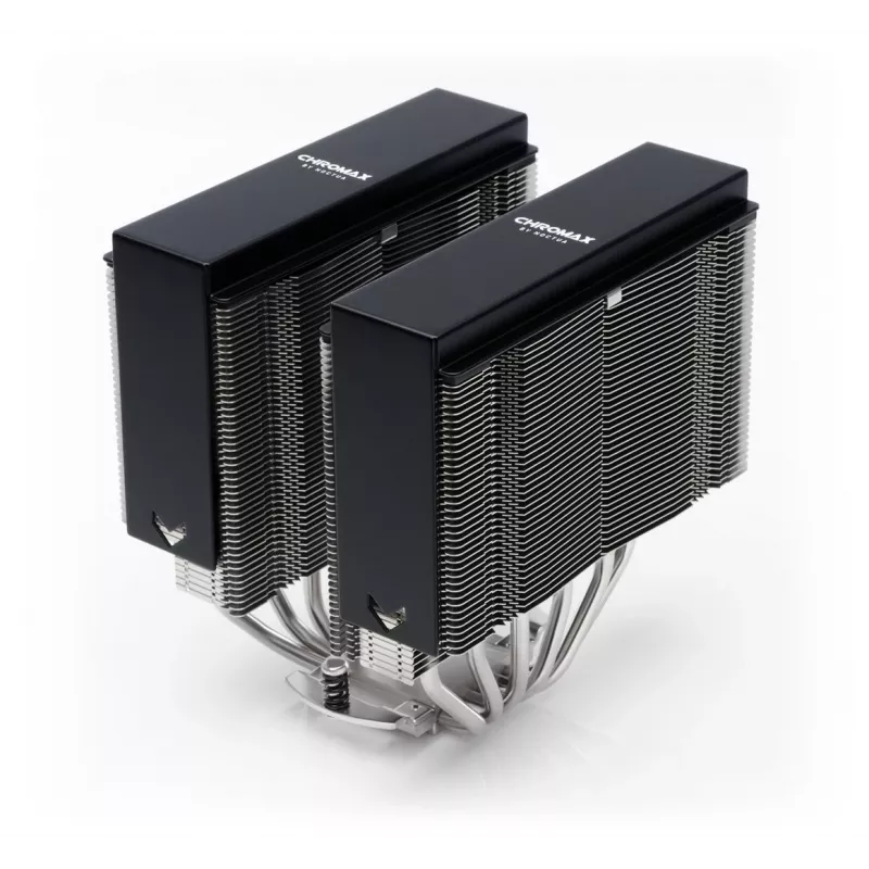 Montavimo rinkinys Noctua NA-HC4 chromax.black — Aliuminio šilumos šalintuvo priedas CPU, juodas