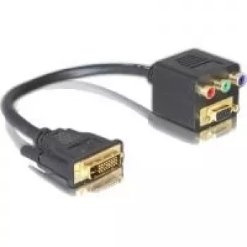 Adapteris DVI į VGA + 3x RCA DeLOCK 65061
