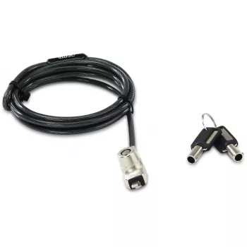 DICOTA BASE XX Laptop Lock Wedge kabelinė spyna antracitinė 1,5 m