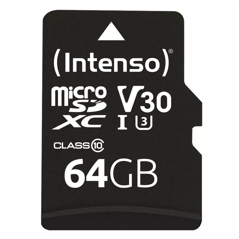 Intenso 64GB MicroSDXC UHS-I Class 10 atminties kortelė 3433490