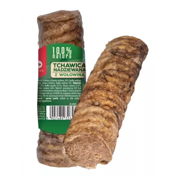 MACED Trachėja įdaryta jautiena – kramtomas žaislas šunims – 120g