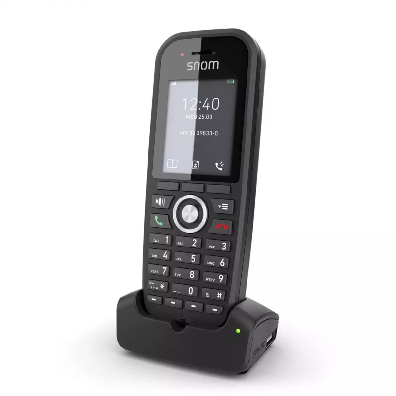 DECT telefonas Snom M30 IP DECT nešiojamas ragelis juodas