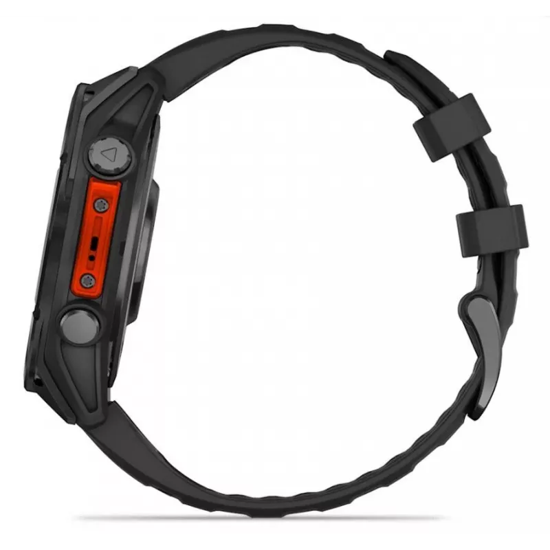 Garmin Fenix 8 3.56 cm (1.4) AMOLED 47 mm Skaitmeninis 454 x 454 pikseliai Liečiamas ekranas Juodas Wi-Fi GPS (palydovas)