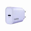 Sieninis įkroviklis CANYON OnCharge 30CL, 30W USB-C PD, 1x PD išėjimas, EU kištukas, Purpurinis