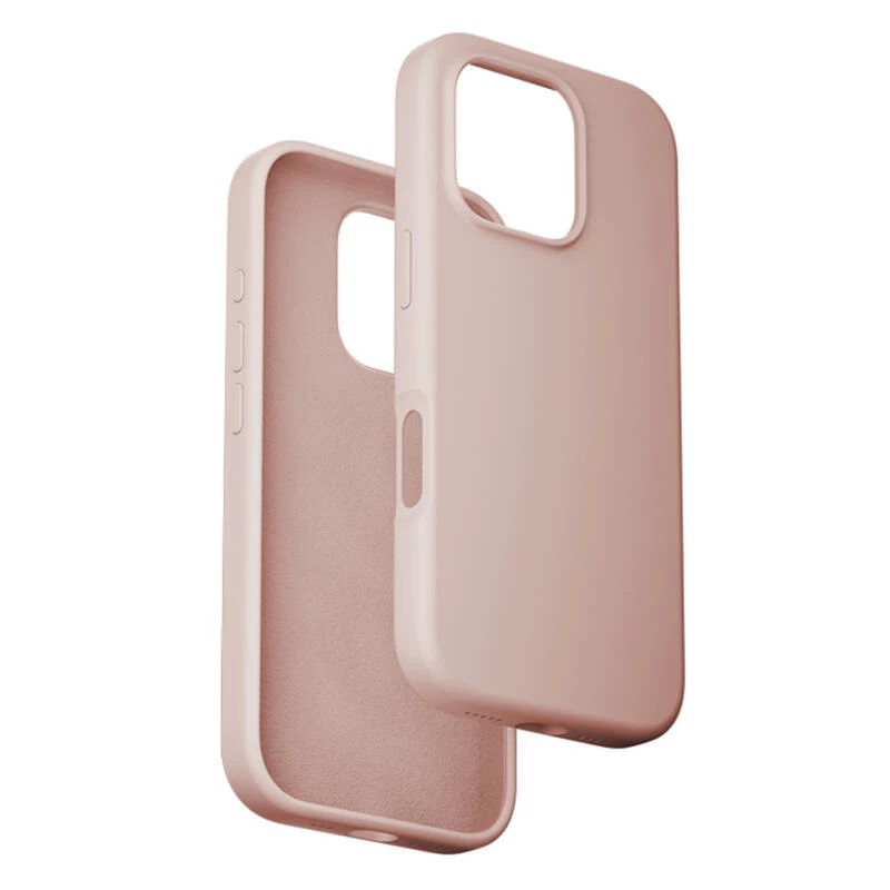 Apsauginis dėklas Vention KUHP0-30, iPhone 16 Pro, MagSafe, rožinis, minkštas silikoninis