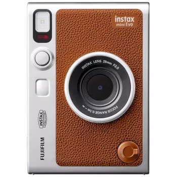Fujifilm Instax mini EVO ruda hibridinė momentinė kamera