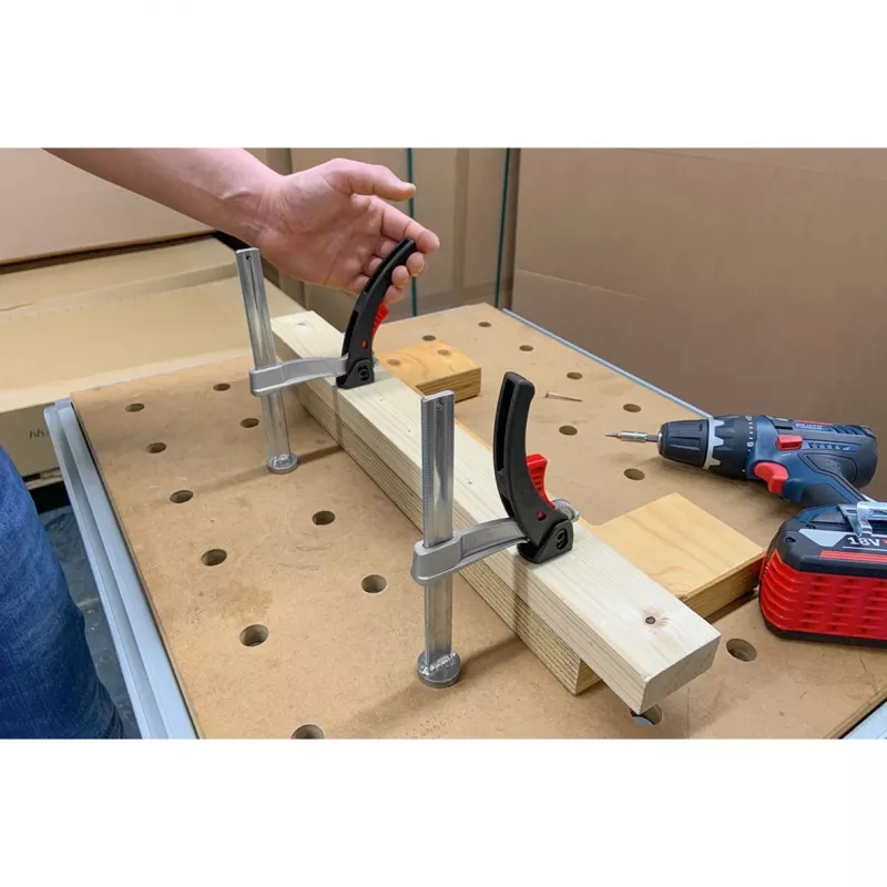 BESSEY tvirtinimo elementas TW20-15-8-KLI, daugiafunkciniams stalams, spaustuvas (sidabrinis)