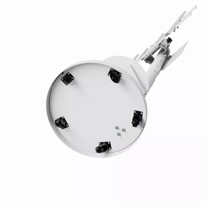 Grindinis TV stovas GEMBIRD TVS-86TR-01-W 37–86 colių televizoriams, baltas, pasukamas ir pakreipiamas, VESA 200x200–600x400, maks. apkrova 50 kg